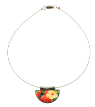 Load image into Gallery viewer, Hammered Metal Kimono Pendant Necklace
