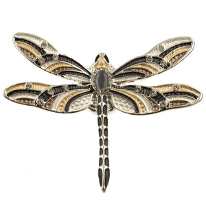 2-Tone Dragonfly Brooch 1436