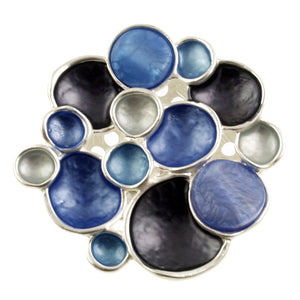 Matte2 Tone Tone Brooch 1572