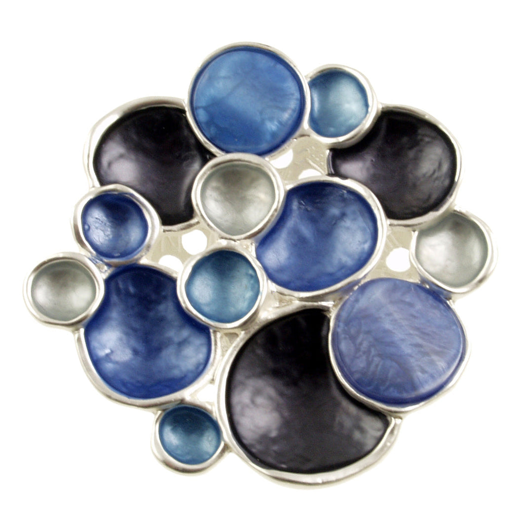 Matte2 Tone Tone Brooch 1572
