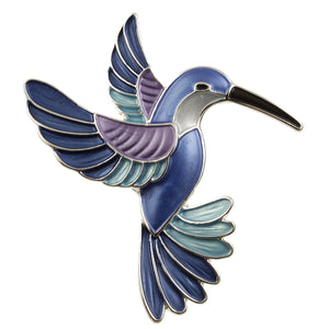 Matt Silver Multi Color Hu Brooch 2143