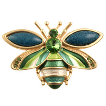 Load image into Gallery viewer, Matte Gold Tone Bee Brooch 2303
