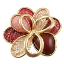 Load image into Gallery viewer, Matte 2- Tone Flower Brooch 2332
