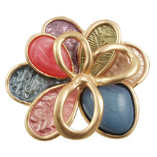 Load image into Gallery viewer, Matte 2- Tone Flower Brooch 2332
