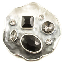 Load image into Gallery viewer, Matte Silver Tone Cry Brooch 2511
