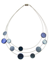 Load image into Gallery viewer, Matt Blue Multi Resin Necklace
