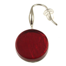 Load image into Gallery viewer, Matt Round Red Resin Earring
