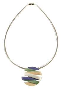 Matt Silver W Necklace
