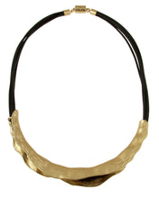 Load image into Gallery viewer, Matt Black Leather N Necklace 526
