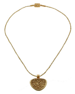 Matt Crystal  Necklace 2-Tone 527