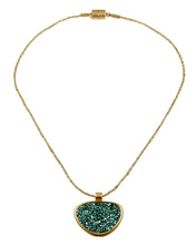 Load image into Gallery viewer, Matt Crystal  Necklace 2-Tone 527
