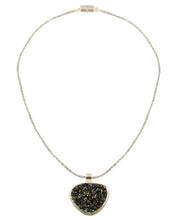Load image into Gallery viewer, Matt Crystal  Necklace 2-Tone 527
