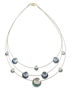 3 Strand Circle Necklace 6140