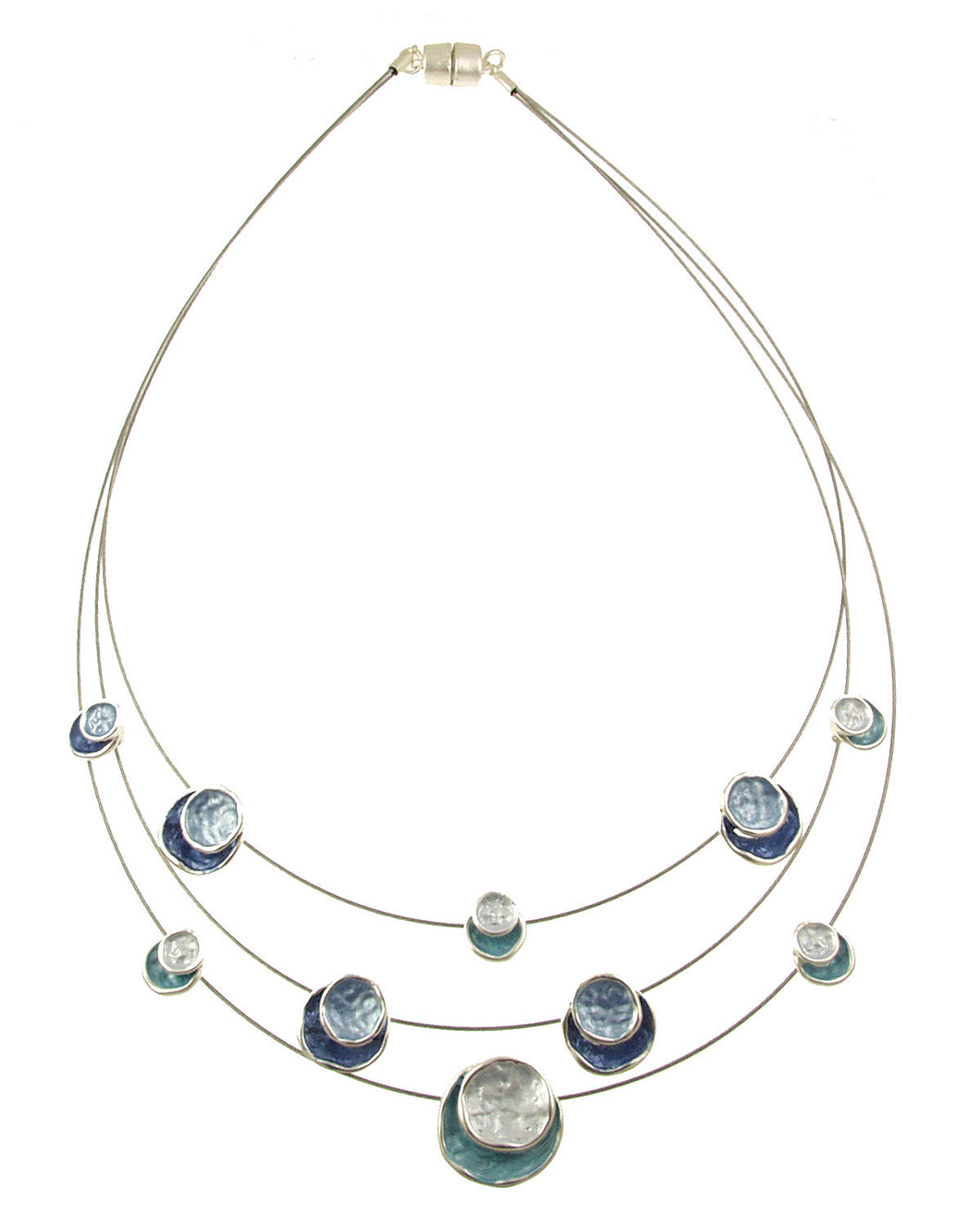 3 Strand Circle Necklace 6140