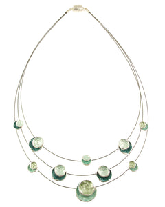 3 Strand Circle Necklace 6140