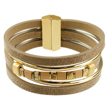 Load image into Gallery viewer, Matt Silver Turq Glass Brac Bracelet
