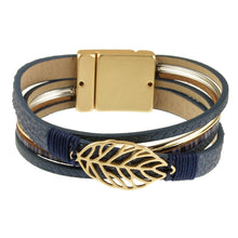 Load image into Gallery viewer, Matt 2-Tone Leaf Bracelet 662
