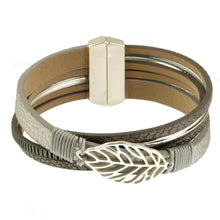 Load image into Gallery viewer, Matt 2-Tone Leaf Bracelet 662
