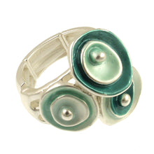 Load image into Gallery viewer, Matt Silver Aqua Tone Ring
