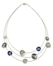 Load image into Gallery viewer, 3 Strand Lilypad Necklace 6752
