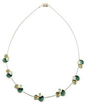 Load image into Gallery viewer, Matt Silver Blue Neklace Necklace
