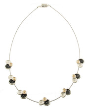 Load image into Gallery viewer, Matt Silver Blue Neklace Necklace
