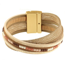 Load image into Gallery viewer, L.M-Kc Gold Tile Bracelet 698
