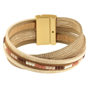L.M-Kc Gold Tile Bracelet 698