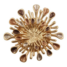 Load image into Gallery viewer, Matt Silver Blue Tone Broo Brooch

