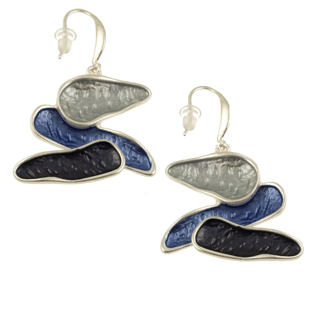 Matte Two Tone Earrings 7428