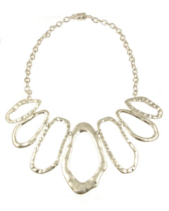 Antique Organic Oval Necklace 7757