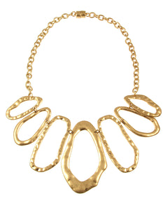 Antique Organic Oval Necklace 7757