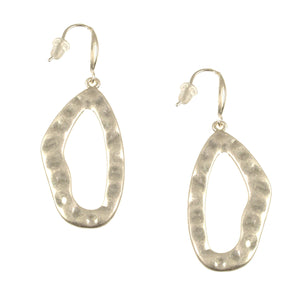 Antique Organic Oval Earrings 7758