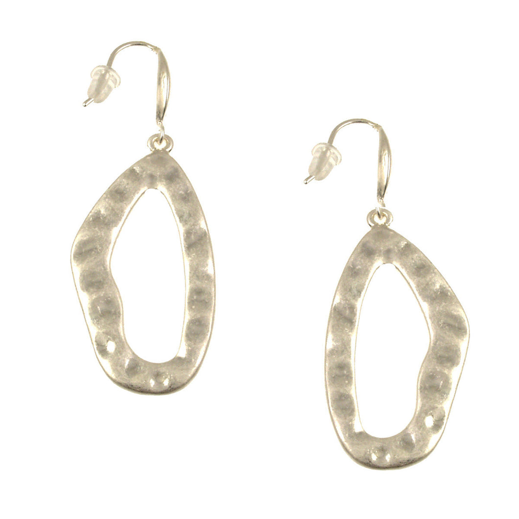Antique Organic Oval Earrings 7758