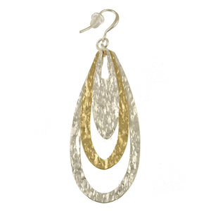 Matt Silver L. Matt Kc Gold Earring