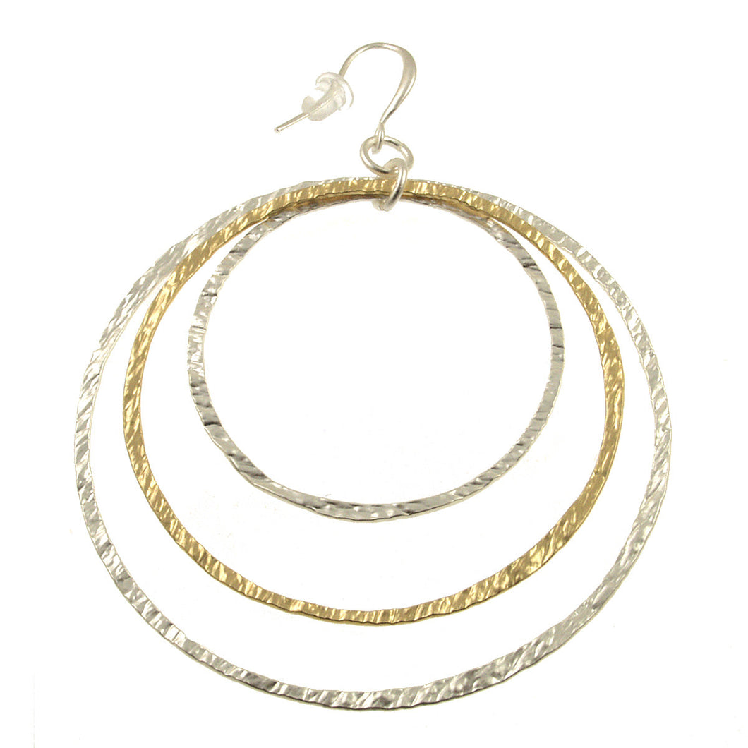 Matt Silver L. Matt Kc Gold Earring