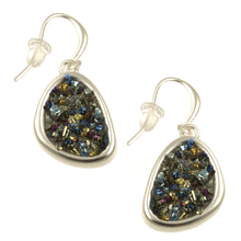 Load image into Gallery viewer, Matt Two Tone Crystal Earrings 852
