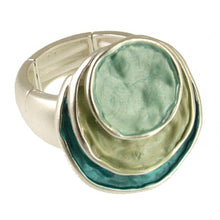 Load image into Gallery viewer, Matt Silver Aqua Tone Ring
