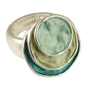 Matt Silver Aqua Tone Ring