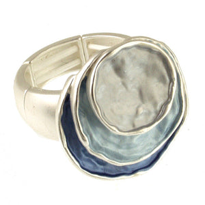 Matt Silver Aqua Tone Ring