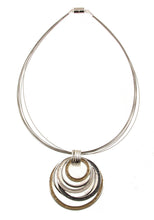 Load image into Gallery viewer, N-S.Silver Circles Pendant Necklace 197
