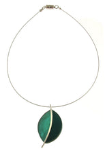 Load image into Gallery viewer, 2Tone Leaf Pendant Necklace
