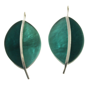 2Tone Leaf Earrings