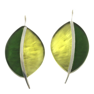 2Tone Leaf Earrings