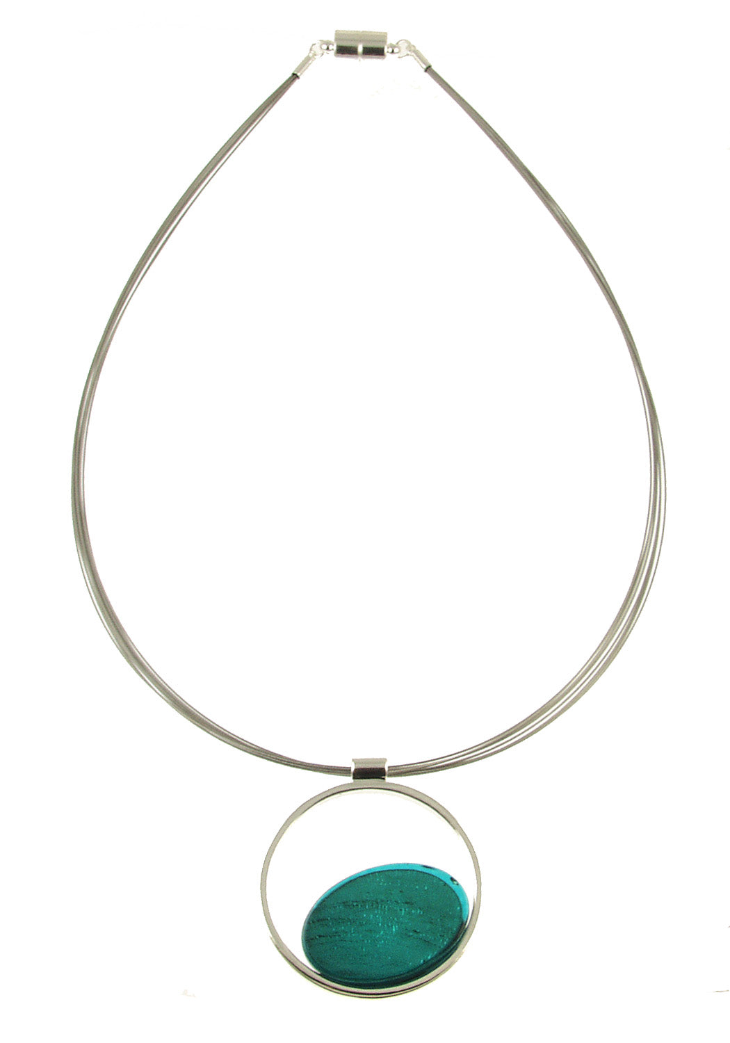 Shiny Silver Pen Necklace