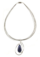 Load image into Gallery viewer, N-S.Silver Loop Pendant Necklace 416
