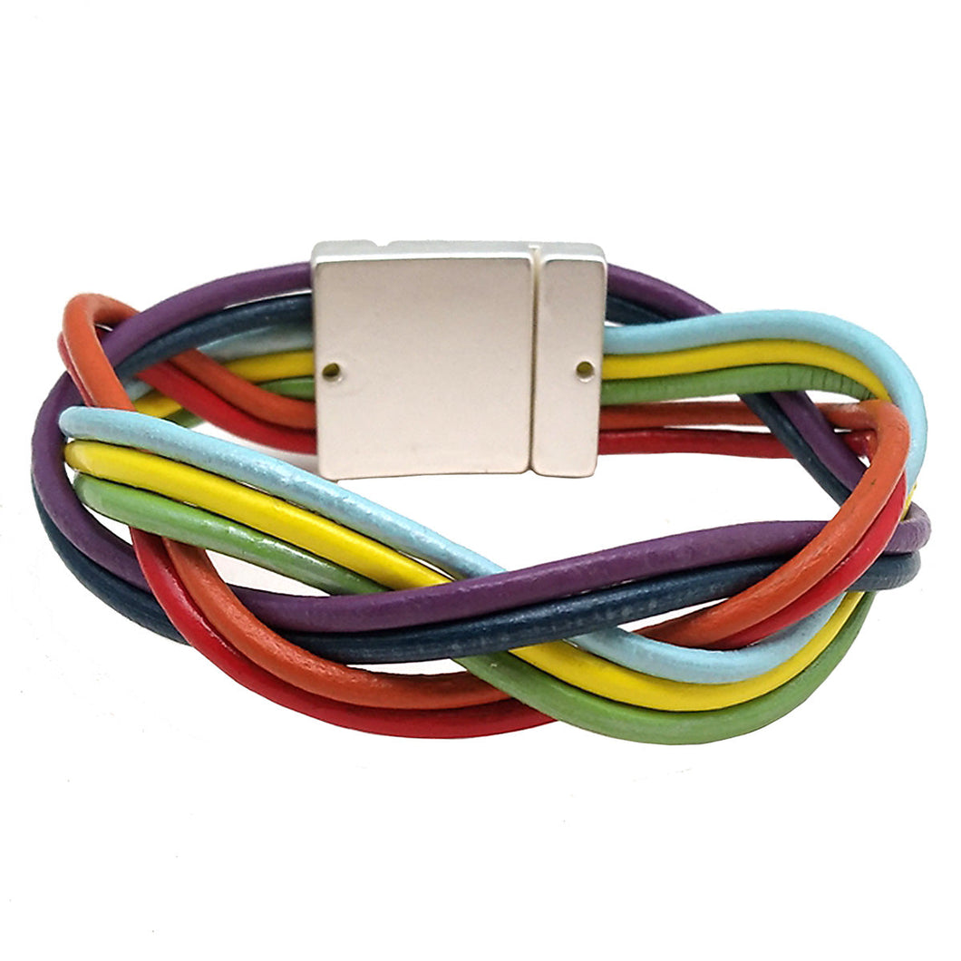 Matt Silv/Rainbow Twist Bracelet