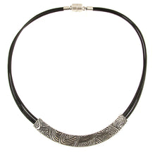 Load image into Gallery viewer, Antique Silver/Black Necklace
