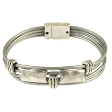 Load image into Gallery viewer, Antique Silver Bar Bracelet
