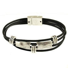 Load image into Gallery viewer, Antique Silver Bar Bracelet
